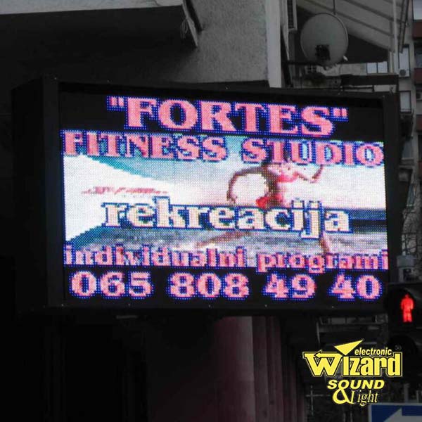 LED bilbord Mladenovac P20 DIP 2.8x1.4m