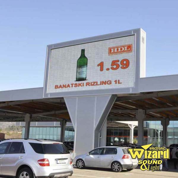 LED bilbord Kotor P10 HDL tržni centar