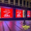 Složena instalacija više P3 i P4 indoor LED ekrana vrhunskog kvaliteta u Jasmin parfimeriji u Knez Mihailovoj – Wizard iz Rume.