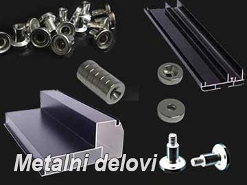 Metalni ramovi i precizni magneti za montažu LED modula rezervni delovi Wizard Ruma